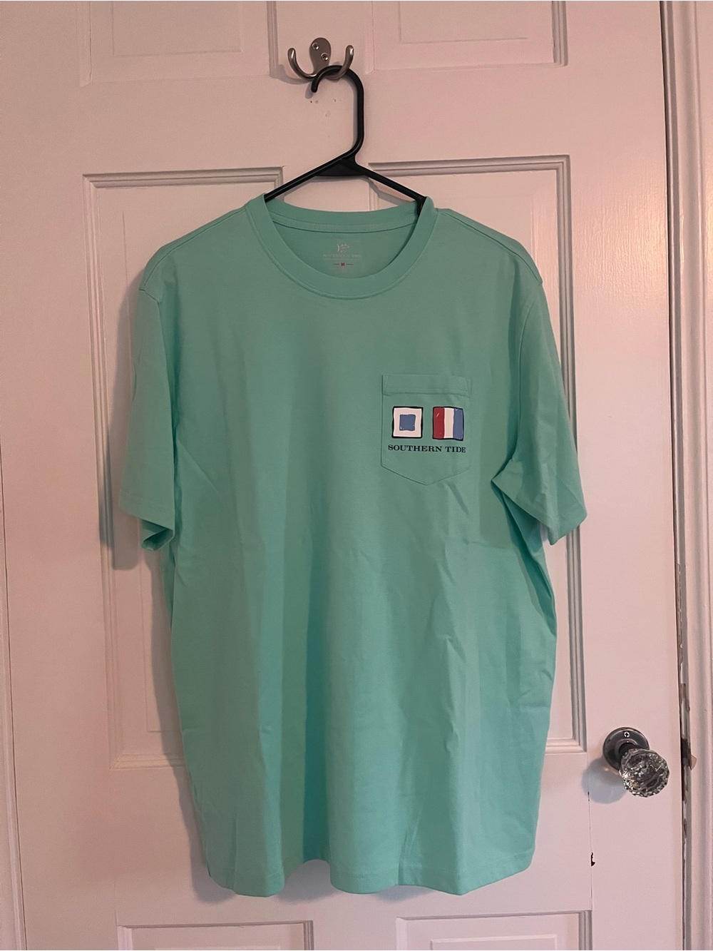 Southern Tide Short Sleeve Pocket Tee - Aqua